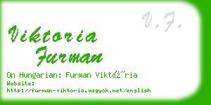 viktoria furman business card